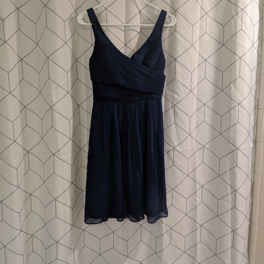 Blue Silk J. Crew Dress